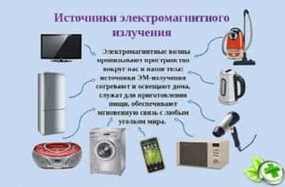 Источники электромагнитных излучений в быту