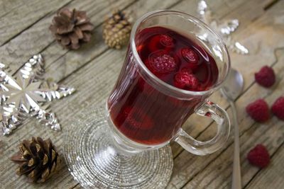 чай с малиной