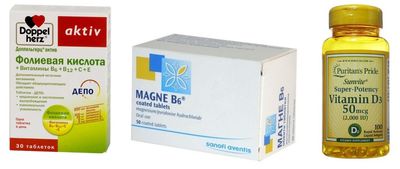 фолиевая кислота и витамины В6 и Д3