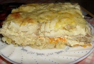 Рыбная запеканка с рисом