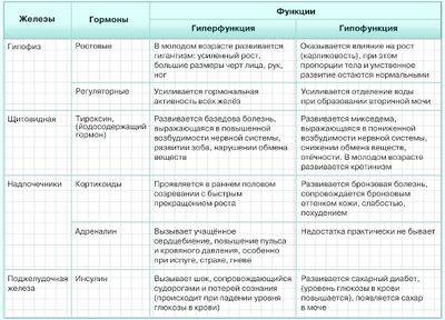 Действие гормонов