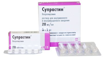 Супрастин от зуда