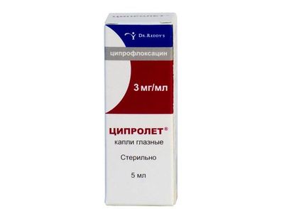 Глазные капли Ципролет