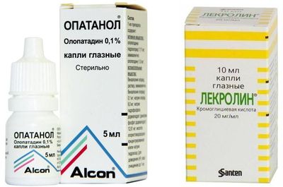 Глазные капли Лекролин и Опатанол