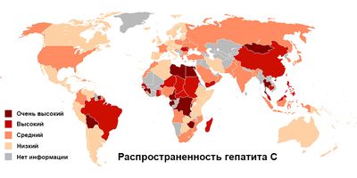 Распространенность гепатита С