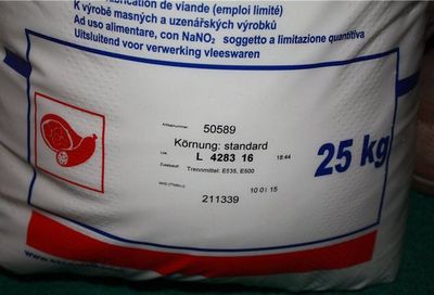 Нитритная соль в упаковке 25 кг