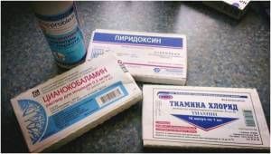 пиридоксин, цианокобаламин и тиамин