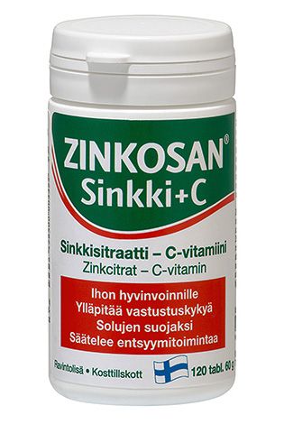 Цинкосан с цинком и аскорбиновой кислотой.